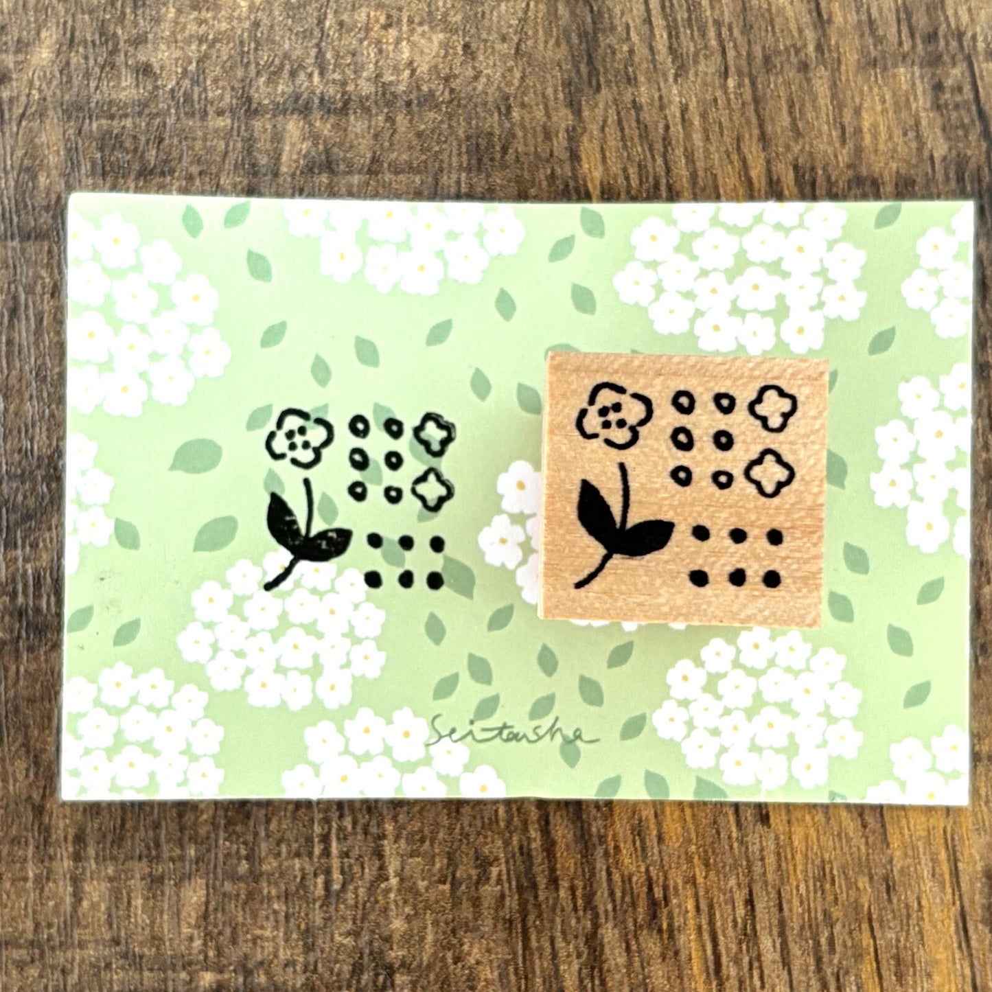 Seitousha Stamp - Paper Expo Exclusive - Pressed Flowers