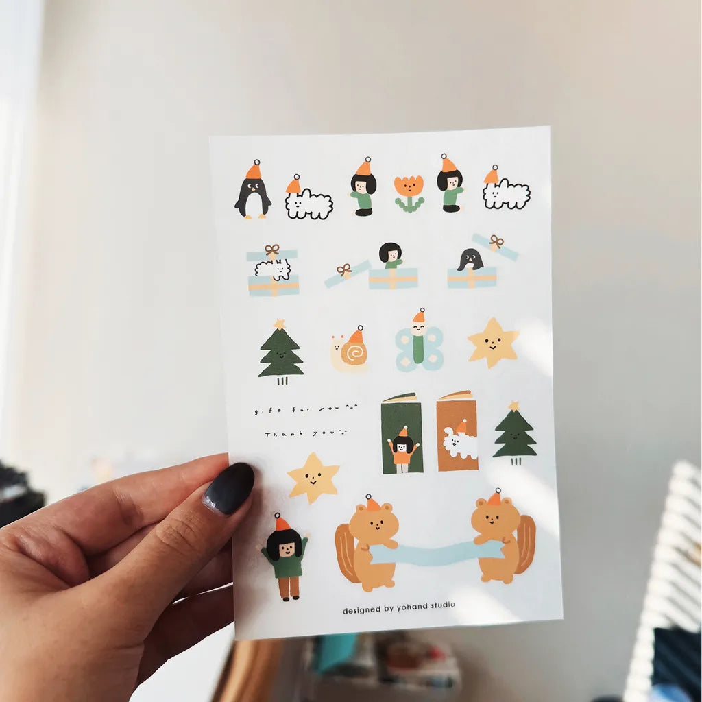 Yohand Studio - Print-On Sticker Sheet - Holiday Blessings