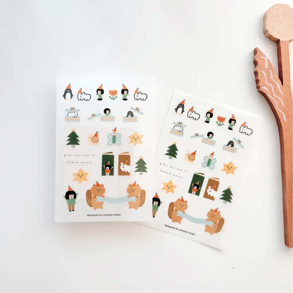 Yohand Studio - Print-On Sticker Sheet - Holiday Blessings