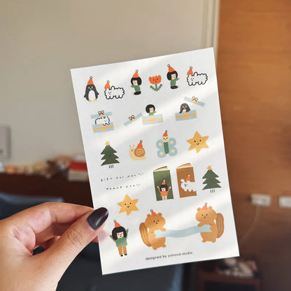 Yohand Studio - Print-On Sticker Sheet - Holiday Blessings
