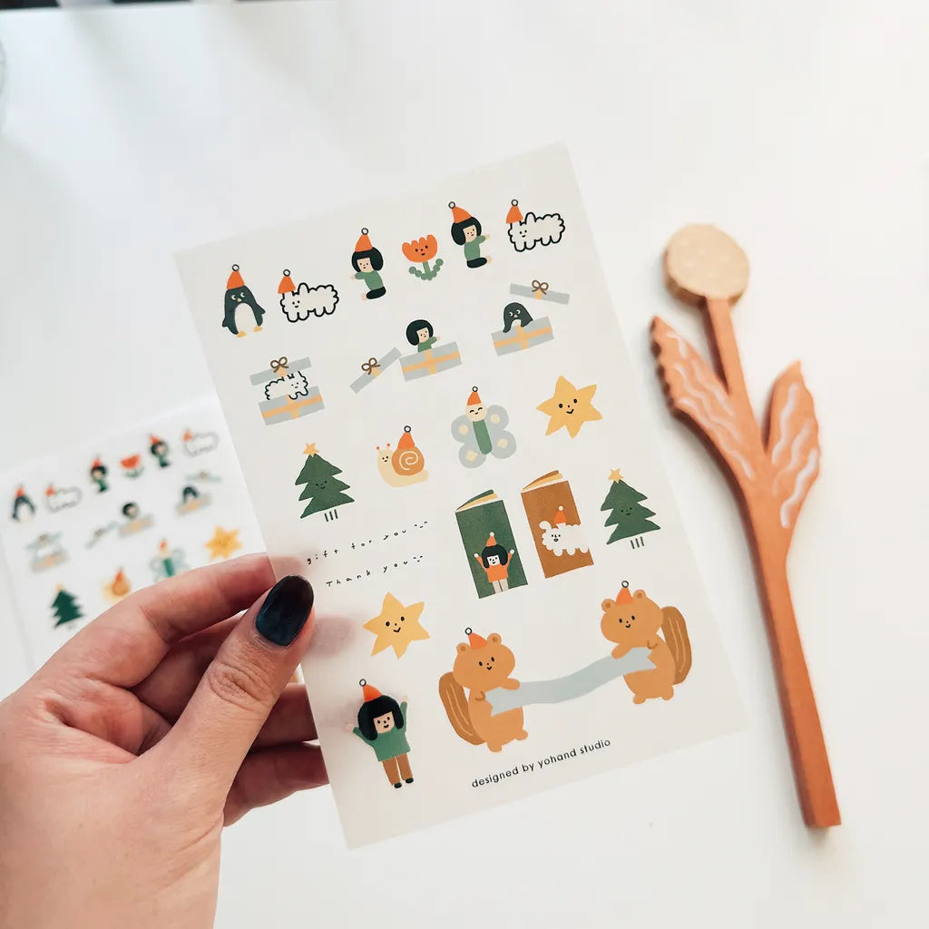 Yohand Studio - Print-On Sticker Sheet - Holiday Blessings