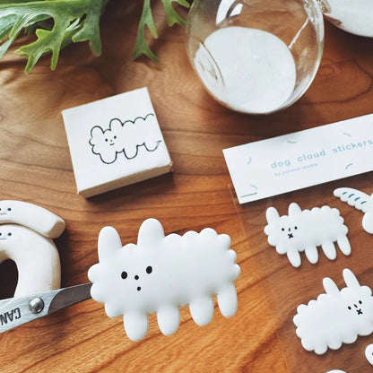 Yohand Studio Puffy Sticker Sheet - Dog Clouds