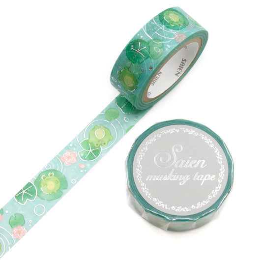 Saien Glitter Washi Tape - Puka Puka Kaeru