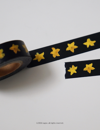 Zagne Korea Washi Tape - Pumpkin Flower