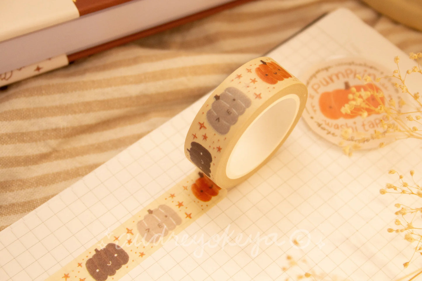 Okeya Stationery Co. - Washi Tape - Pumpkin Pattern