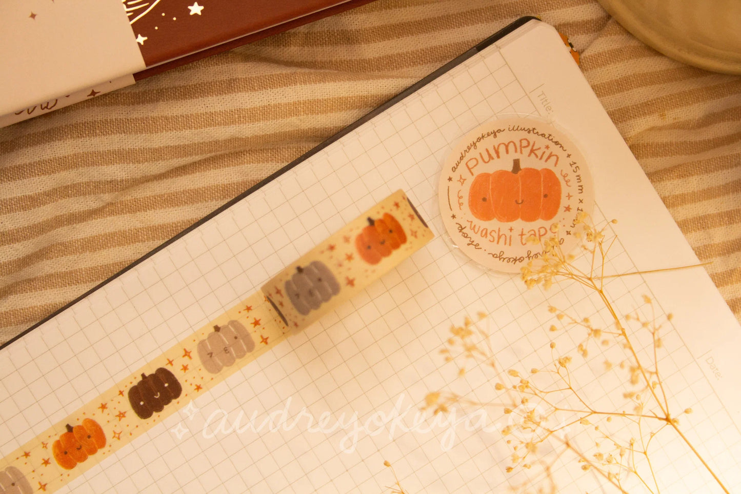 Okeya Stationery Co. - Washi Tape - Pumpkin Pattern