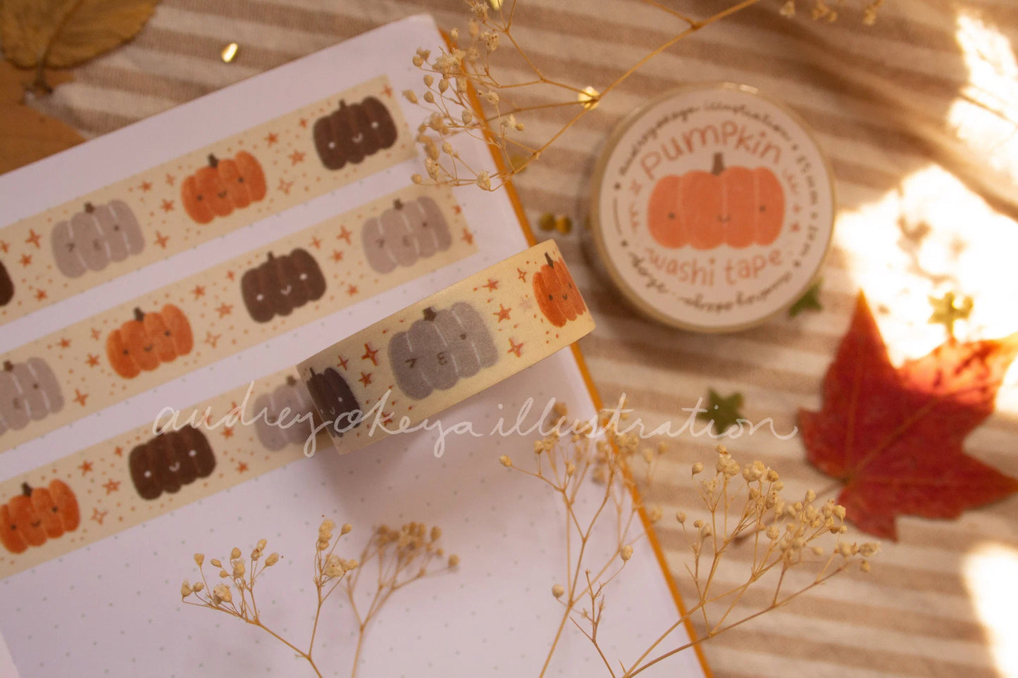 Okeya Stationery Co. - Washi Tape - Pumpkin Pattern