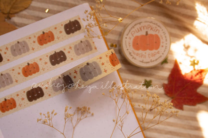 Okeya Stationery Co. - Washi Tape - Pumpkin Pattern