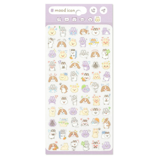Mind Wave Mood Icon Sticker Sheet - Rabbit