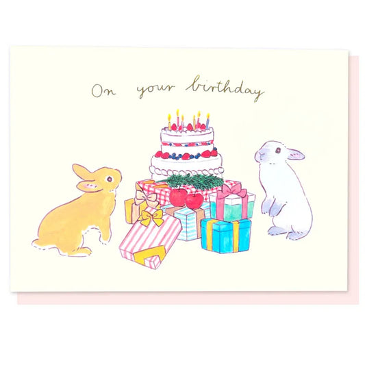 Schinako Moriyama Greeting Card - Pop-up Rabbit