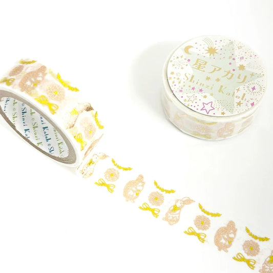 Shinzi Katoh Washi Tape - Hoshiakari - Rabbit and Squirrel