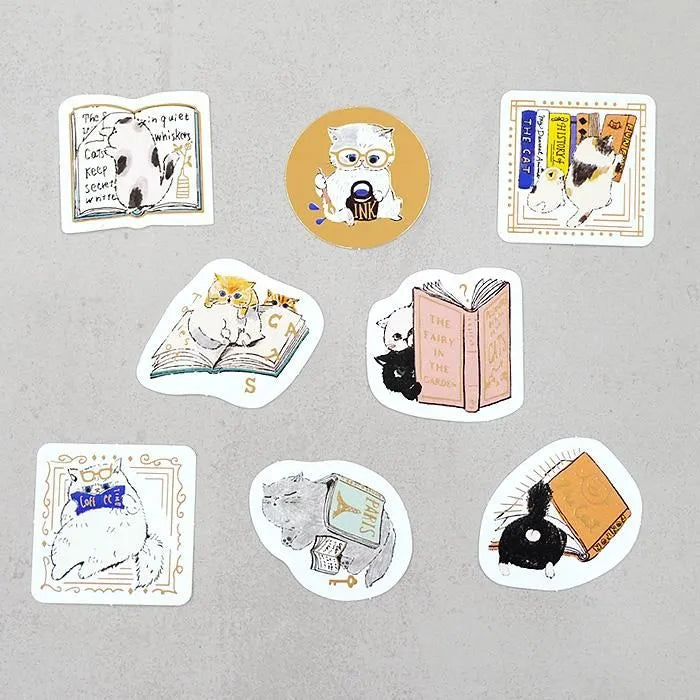 Shinzi Katoh Kirapika Flake Stickers - Reading Club