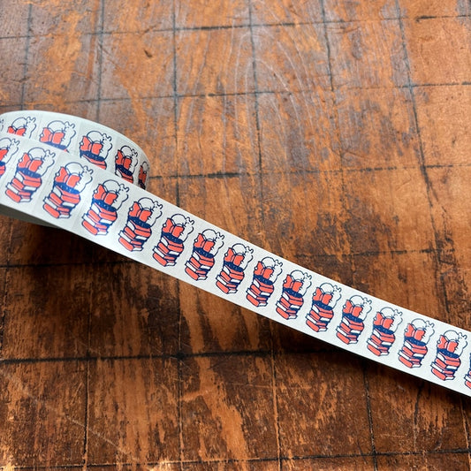 Spica Garden Label Sticker Roll - muu-chan Series - Reading