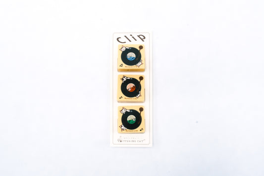 Pottering Cat Clips - Vinyl Record Player