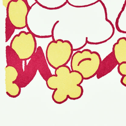 Natsumi Teraoka - Letterpress Art Print - Red Flower