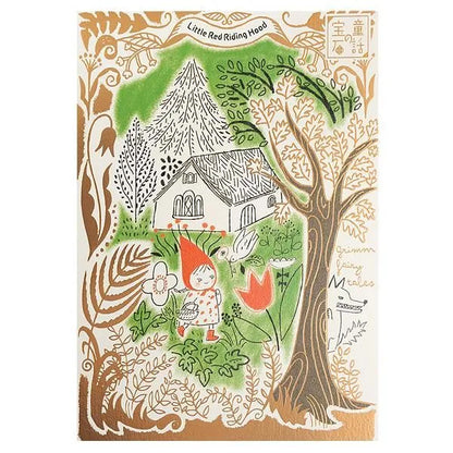 Shinzi Katoh Sparkling Postcard - Fairy Tale Jewelry Series - Red Riding Hood