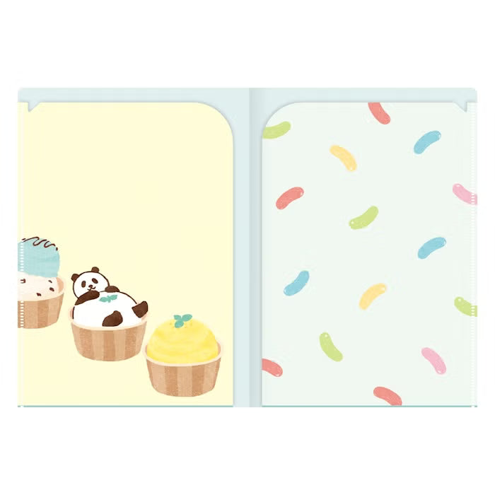 Furukawashiko A5 Clear File - Sweets Animal Workshop Vol. 3 - Relaxed Panda