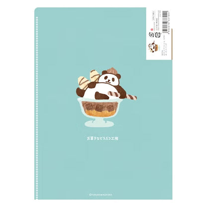 Furukawashiko A5 Clear File - Sweets Animal Workshop Vol. 3 - Relaxed Panda
