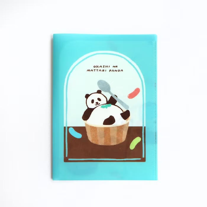 Furukawashiko A5 Clear File - Sweets Animal Workshop Vol. 3 - Relaxed Panda