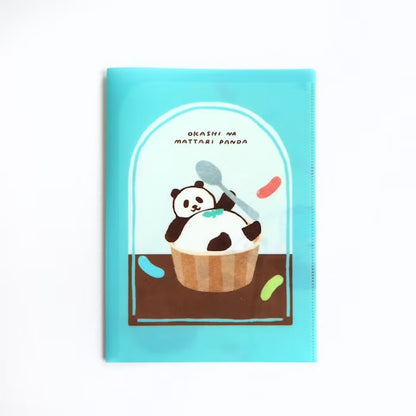 Furukawashiko A5 Clear File - Sweets Animal Workshop Vol. 3 - Relaxed Panda