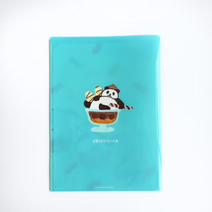 Furukawashiko A5 Clear File - Sweets Animal Workshop Vol. 3 - Relaxed Panda
