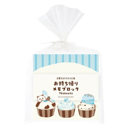Furukawashiko Memo Block- Sweets Animal Workshop Vol. 3 - Relaxed Panda