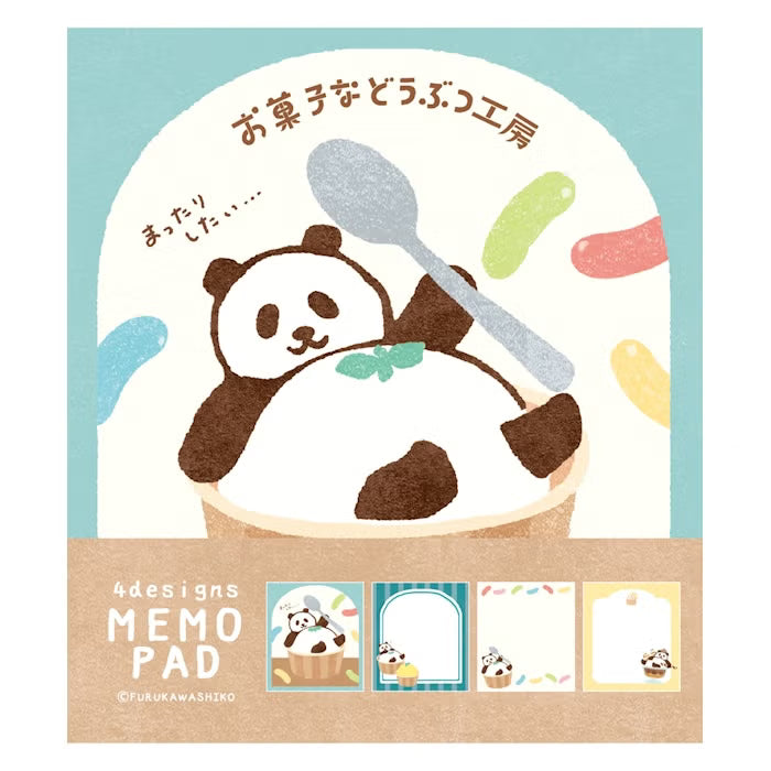 Furukawashiko Memo Pad - Sweets Animal Workshop Vol. 3 - Relaxed Panda