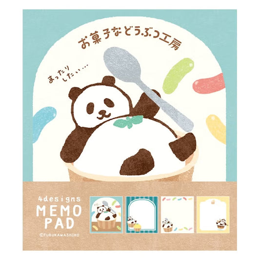 Furukawashiko Memo Pad - Sweets Animal Workshop Vol. 3 - Relaxed Panda