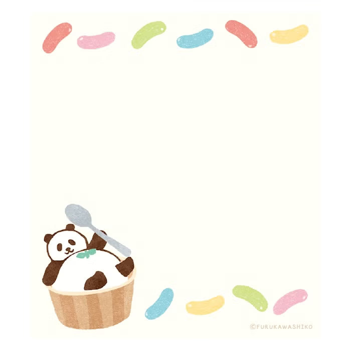 Furukawashiko Memo Pad - Sweets Animal Workshop Vol. 3 - Relaxed Panda