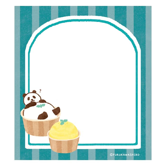 Furukawashiko Memo Pad - Sweets Animal Workshop Vol. 3 - Relaxed Panda