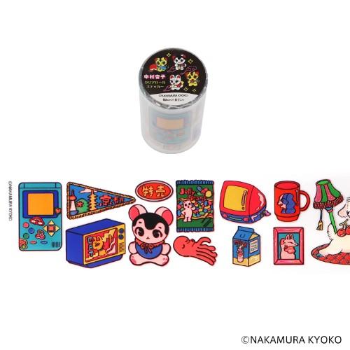 Komamono Creative x Kyoko Nakamura - Clear Sticker Roll - Retro Japan
