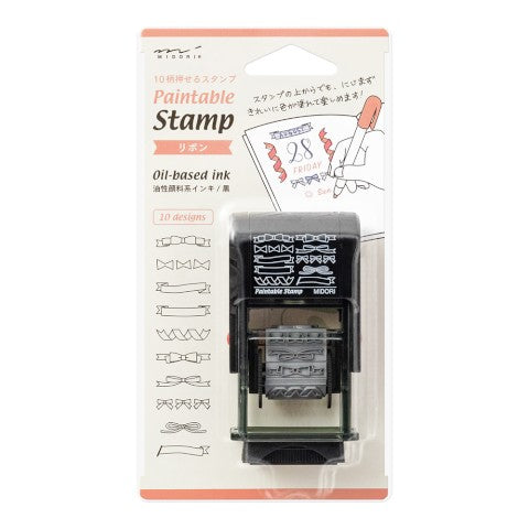 Midori Paintable Stamp - Ribbon