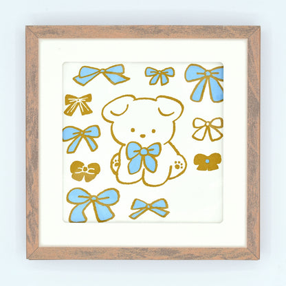 Natsumi Teraoka - Letterpress Art Print - Ribbon