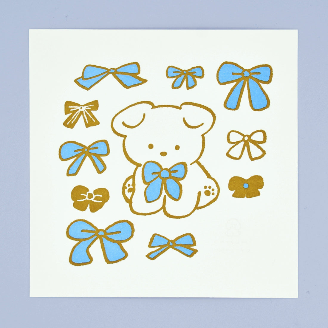 Natsumi Teraoka - Letterpress Art Print - Ribbon