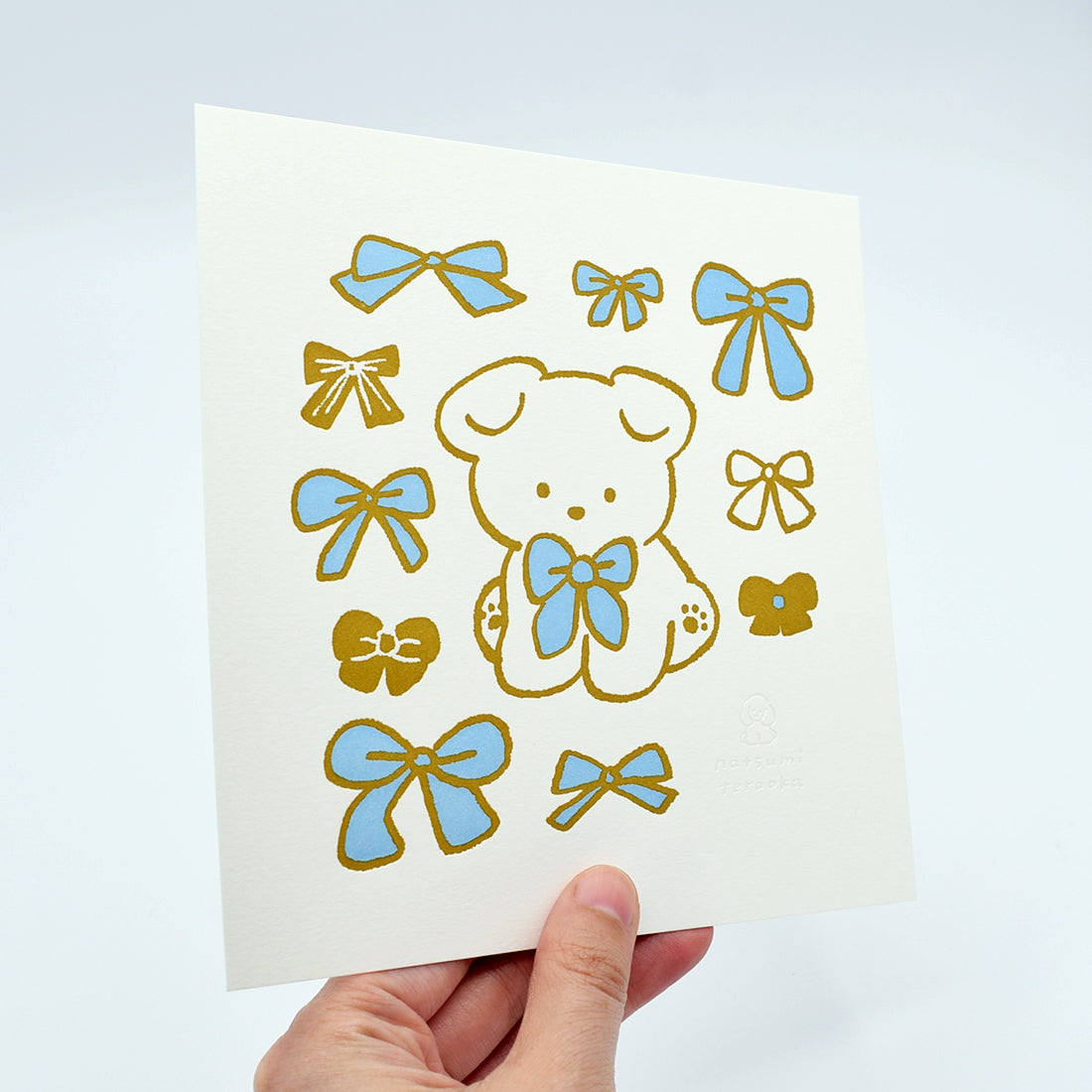 Natsumi Teraoka - Letterpress Art Print - Ribbon