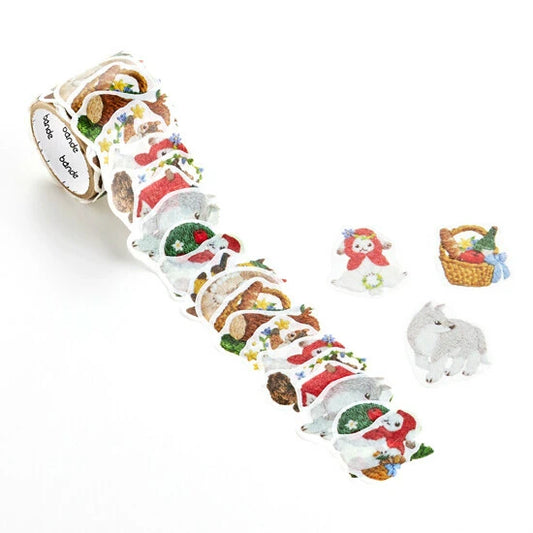 Bande Washi Tape Sticker Roll - Little Red Riding Hood in the Embroidery Forest
