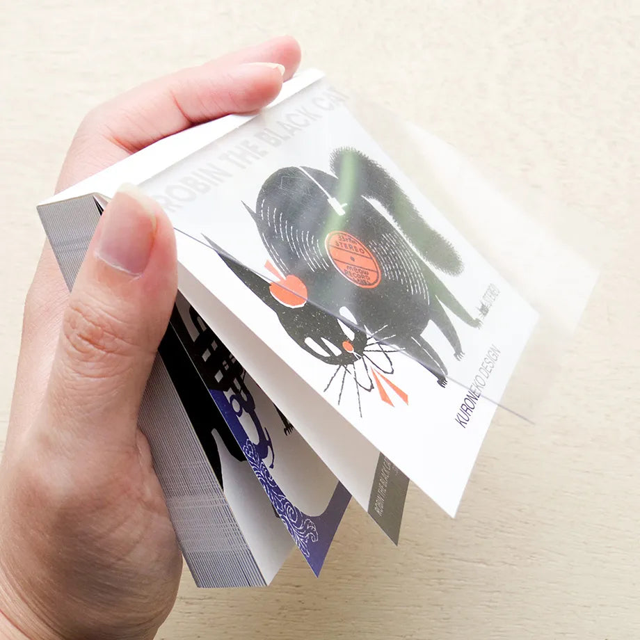 Cozyca x Kuroneko Design - Block Memo Pad - Robin The Black Cat