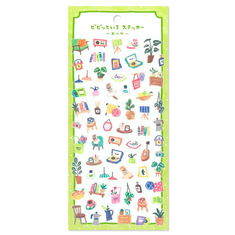 Mind Wave Vivid Color Sticker Sheet - Room