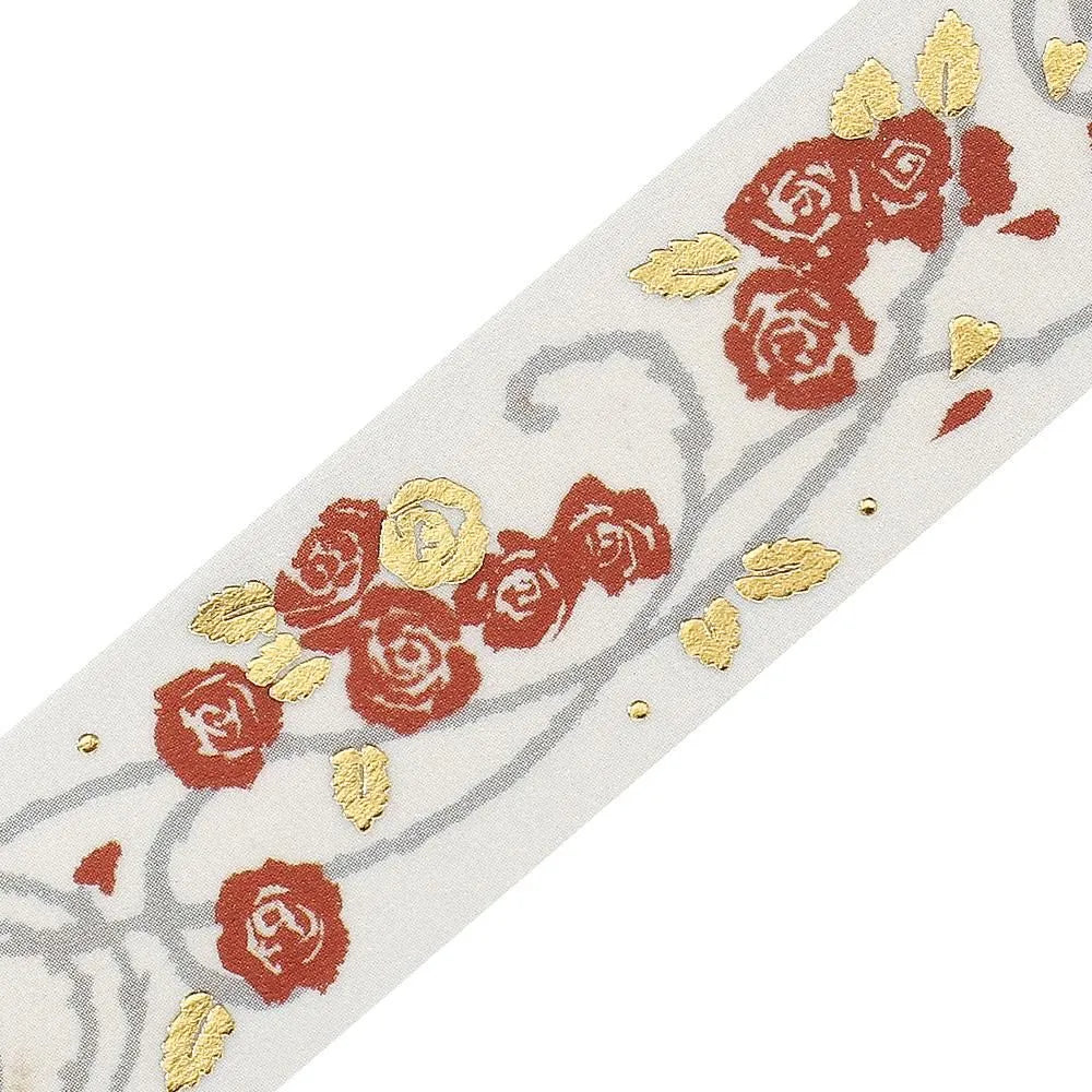 BGM Foil Washi Tape - Flower & Grass Series - Rose