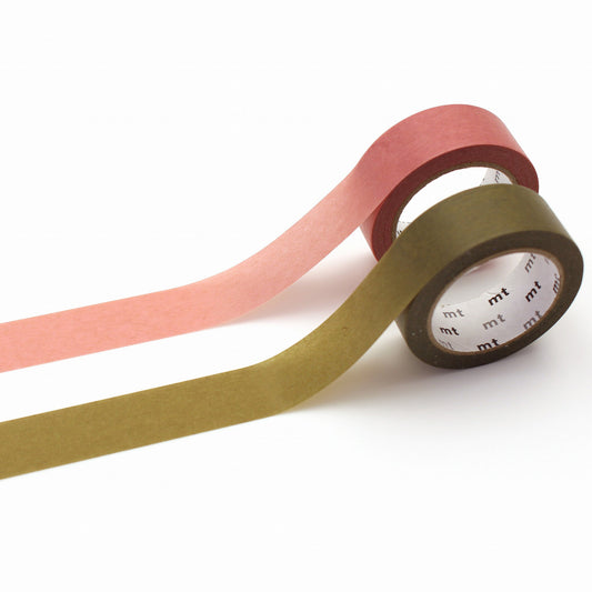 mt Washi Tape - Set of 2 - Rose Pink x Uguisu