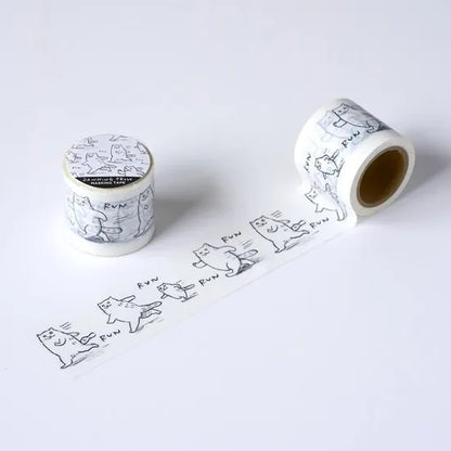 Dawning Crow - Washi Tape - Running Cat