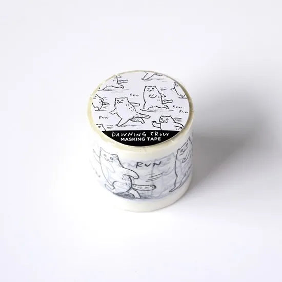 Dawning Crow - Washi Tape - Running Cat