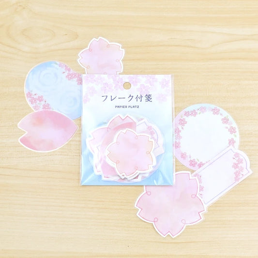 Papier Platz x Natsunoka - Flake Sticky Notes - Sakura