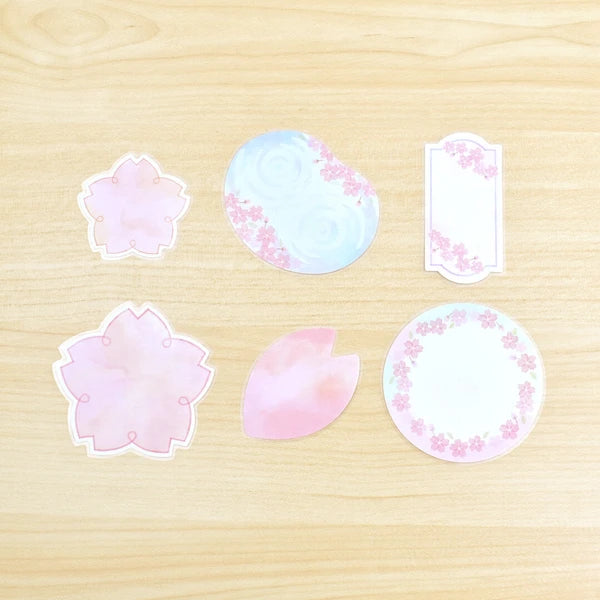 Papier Platz x Natsunoka - Flake Sticky Notes - Sakura