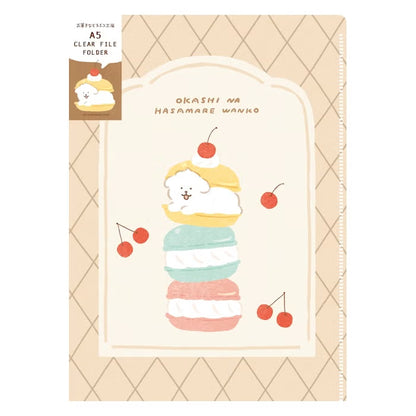 Furukawashiko A5 Clear File - Sweets Animal Workshop Vol. 3 - Sandwiched Doggy