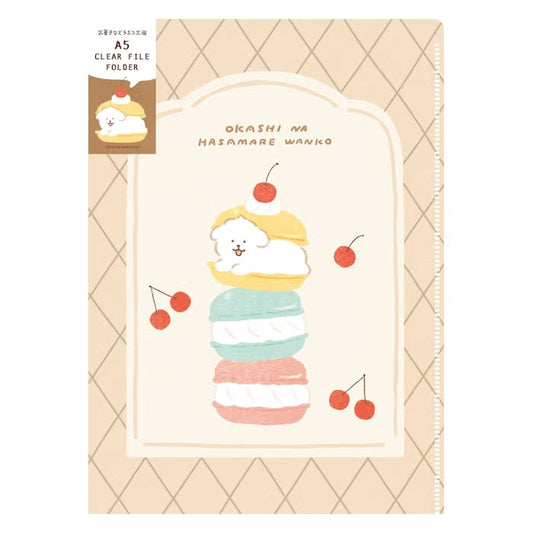 Furukawashiko A5 Clear File - Sweets Animal Workshop Vol. 3 - Sandwiched Doggy