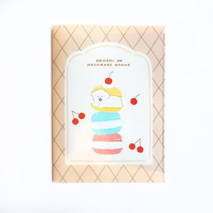 Furukawashiko A5 Clear File - Sweets Animal Workshop Vol. 3 - Sandwiched Doggy