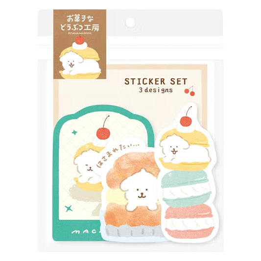 Furukawashiko Sticker Set - Sweets Animal Workshop Vol. 3 - Sandwiched Doggy