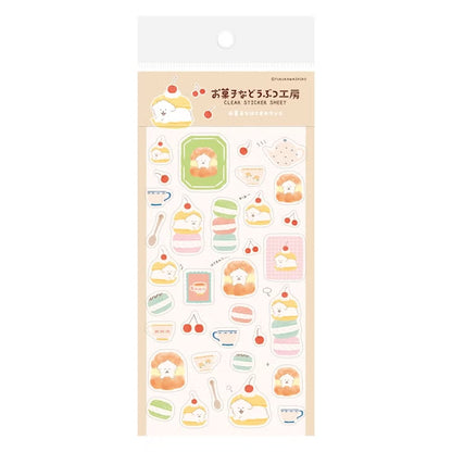 Furukawashiko Clear Sticker Sheet - Sweets Animal Workshop Vol. 3 - Sandwiched Doggy
