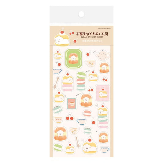 Furukawashiko Clear Sticker Sheet - Sweets Animal Workshop Vol. 3 - Sandwiched Doggy